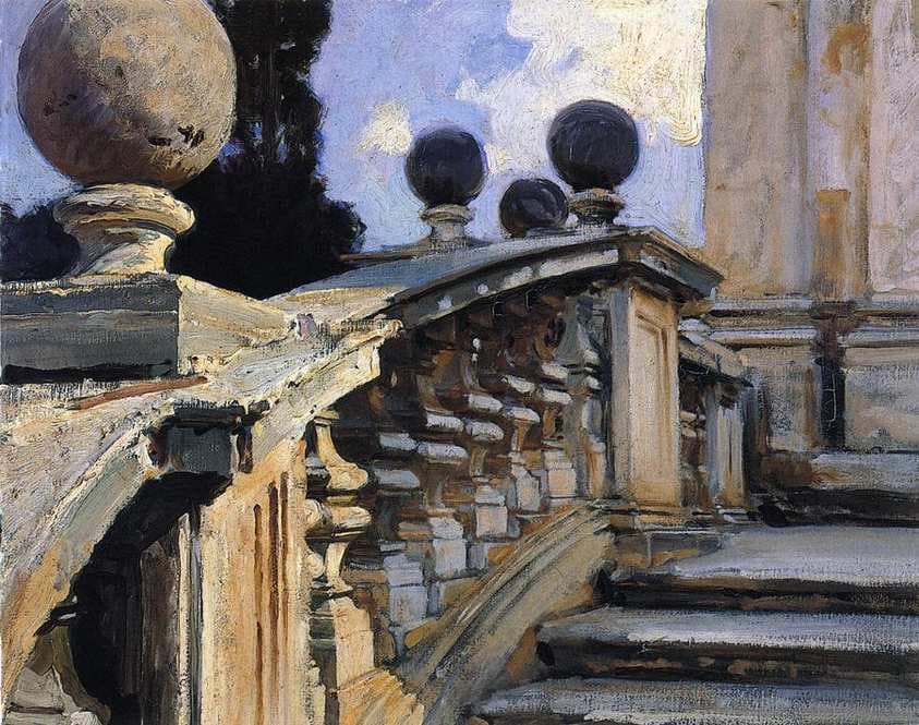 The Steps of the Church of S. S. Domenico-e-Siste in Rome — John Singer Sargent