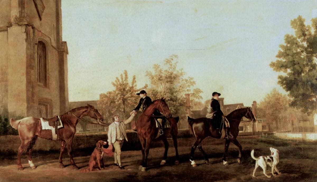 The Hunters leave Southill — George Stubbs