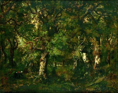 Fagoteuse dans la Forêt — Narcisse Virgilio Díaz