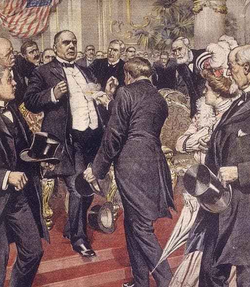The Assassination of the US President William Mckinley, Buffalo (NY) 1901 — Achille Beltrame