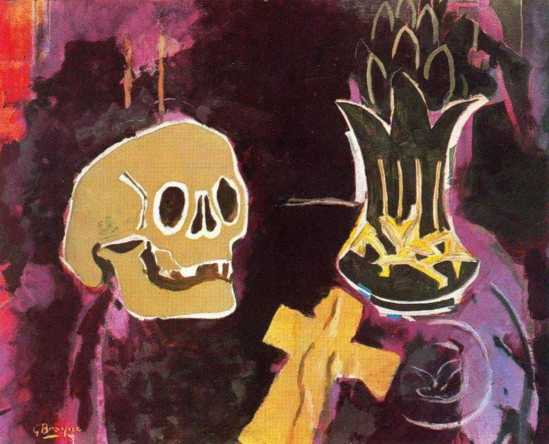 Still life with skull — Georges Braque