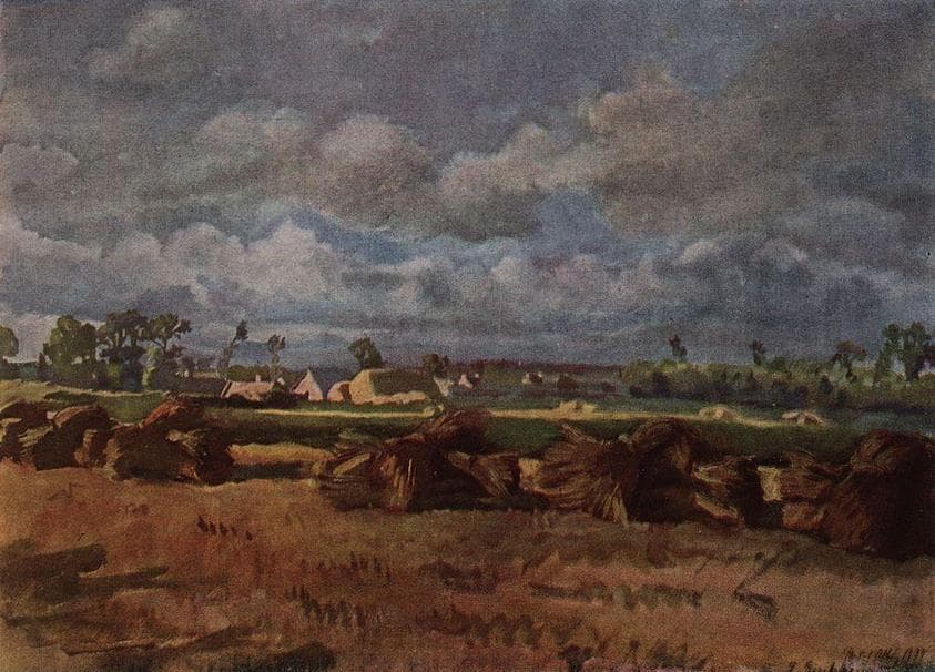 Mown field — Zinaida Serebriakova