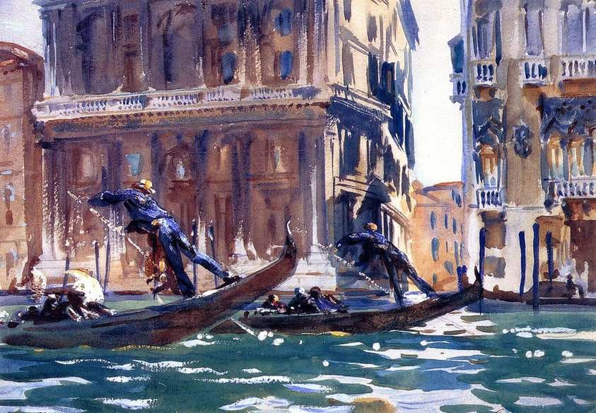 On the Canal — John Singer Sargent