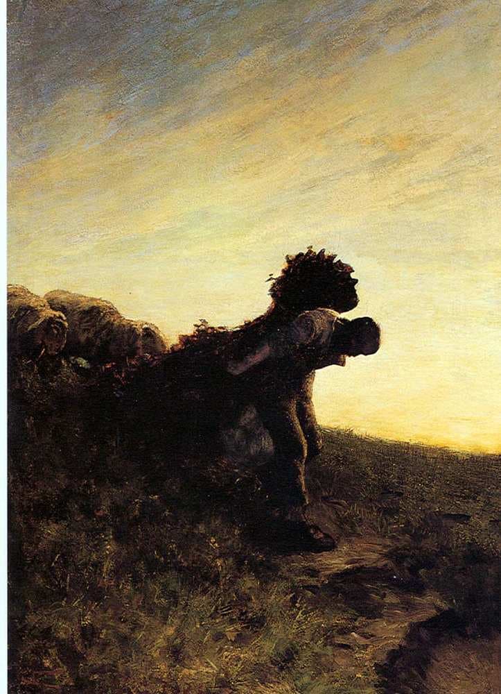 The last effort of the day — Giovanni Segantini