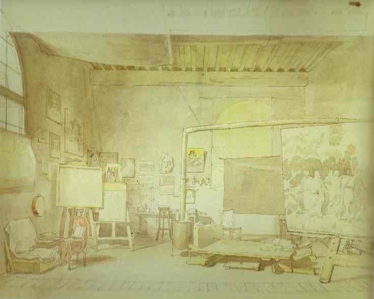 Artist's Workshop in Rome. — Alexander Andreyevich Ivanov