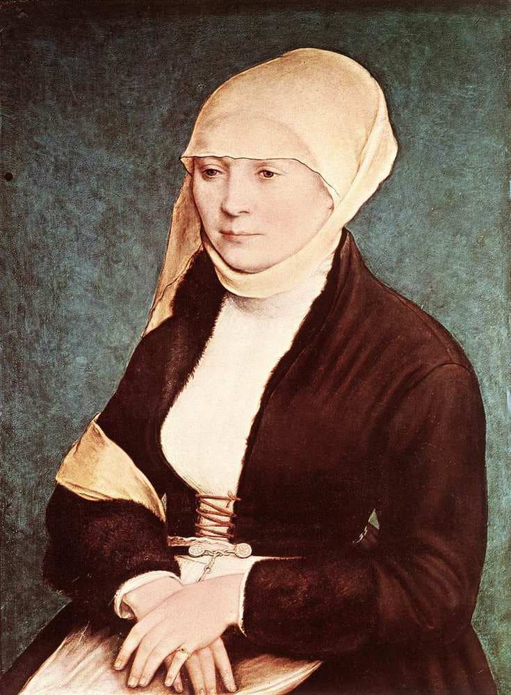 Presumed Portrait of the Artist's Wife — Hans Holbein the Younger
