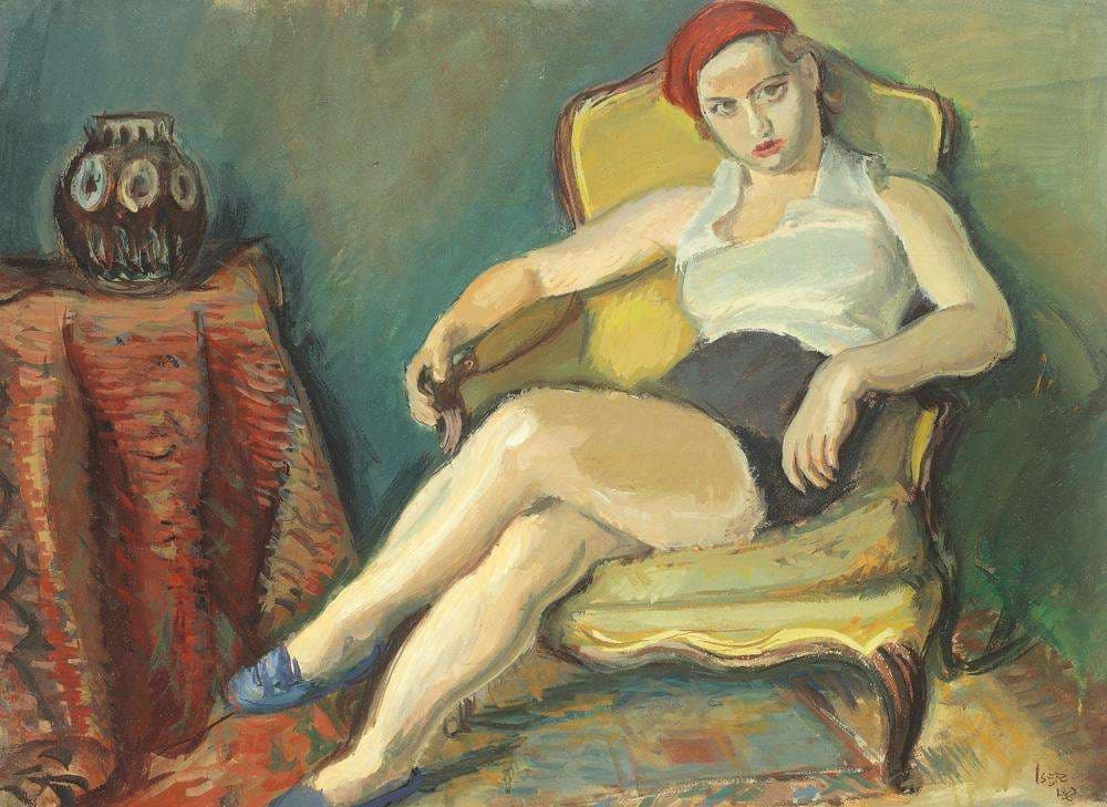Woman in Yellow Chair — Iosif Iser