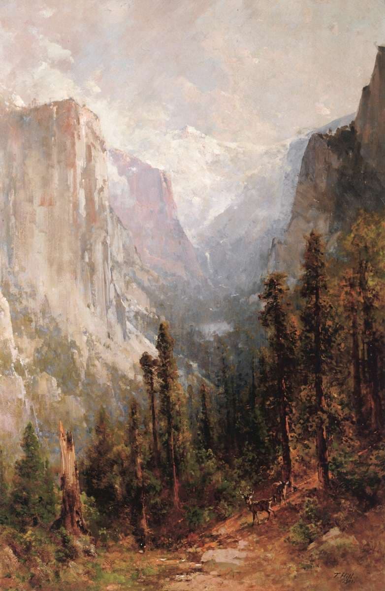 El Capitan with Clouds Rest beyond, Yosemite — Thomas Hill