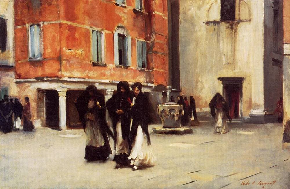 Leaving Church, Campo San Canciano, Venice — John Singer Sargent