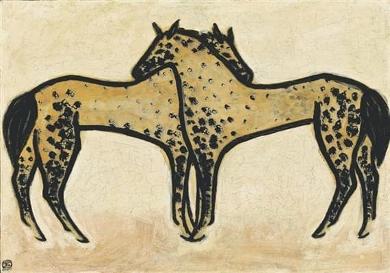 Two Spotted Horses — Sanyu