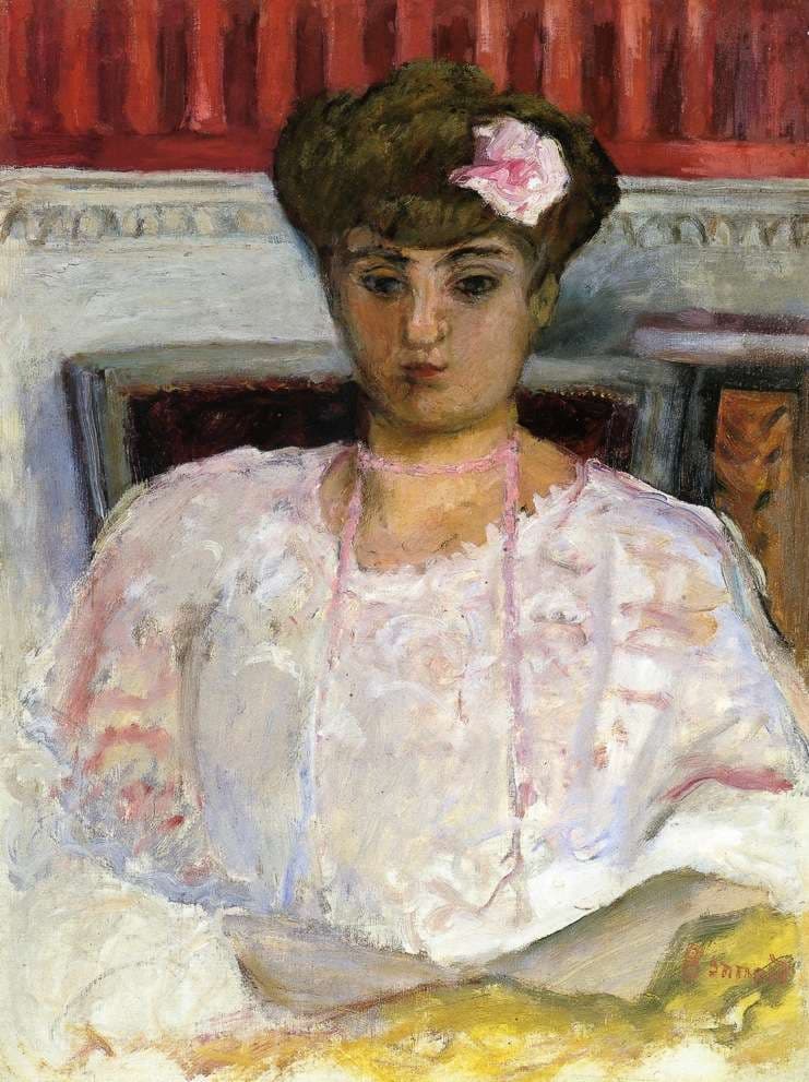 Misia with a Pink Corsage — Pierre Bonnard
