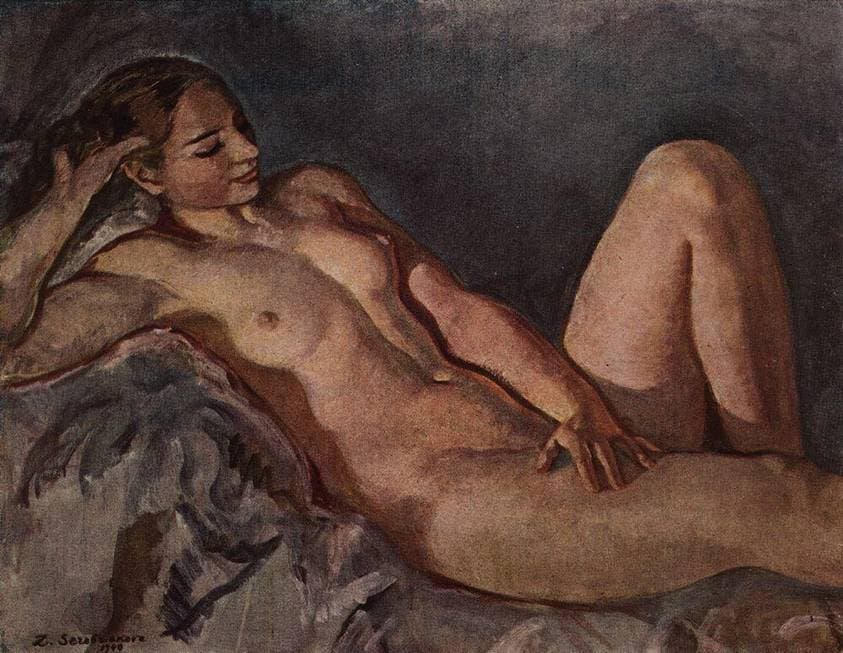 The Model, based on elbow — Zinaida Serebriakova