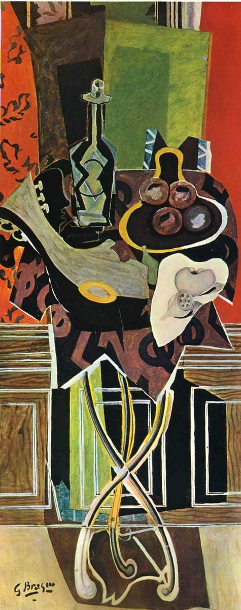 A Red Pedestal — Georges Braque