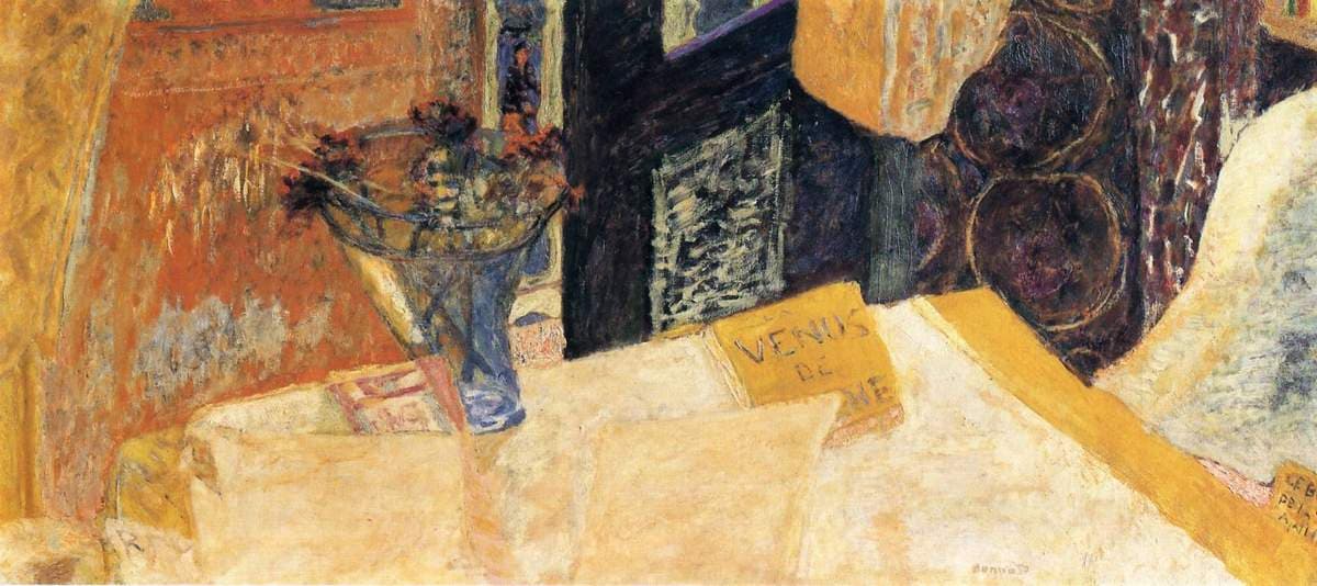 Still life with flowers or the Venus of Cyrene — Pierre Bonnard