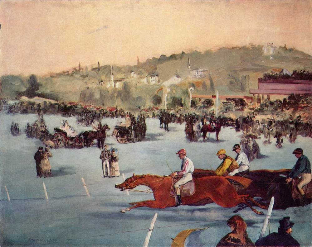 The Races in the Bois de Boulogne — Édouard Manet