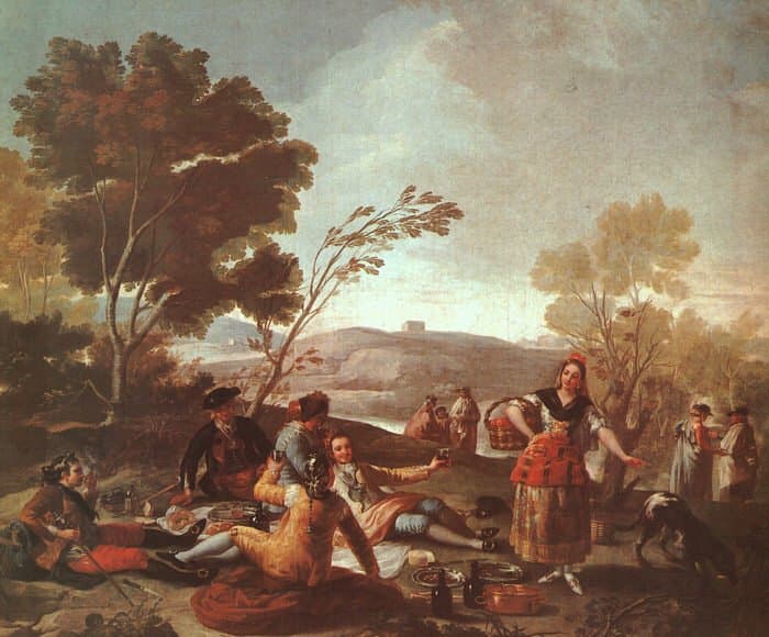 Picnic on the Banks of the Manzanares — Francisco Goya