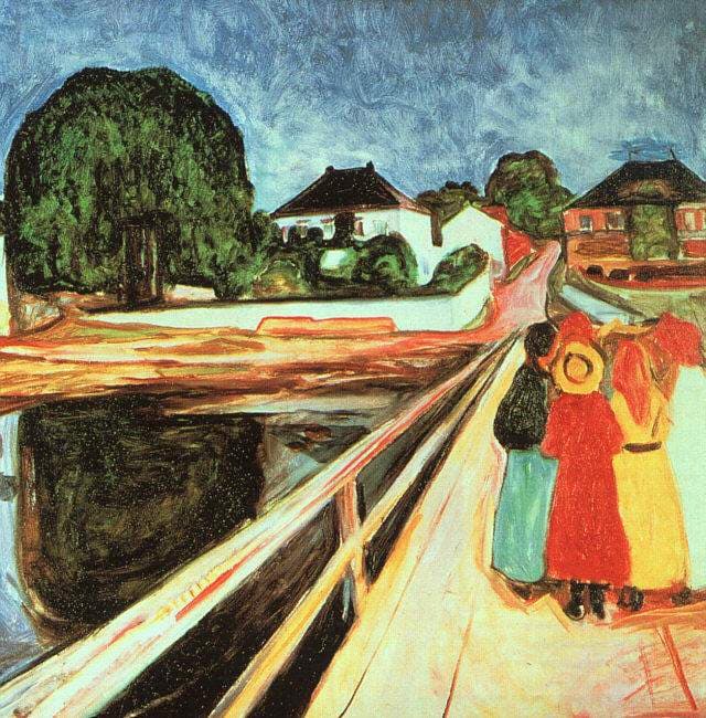 Girls on a Bridge — Edvard Munch