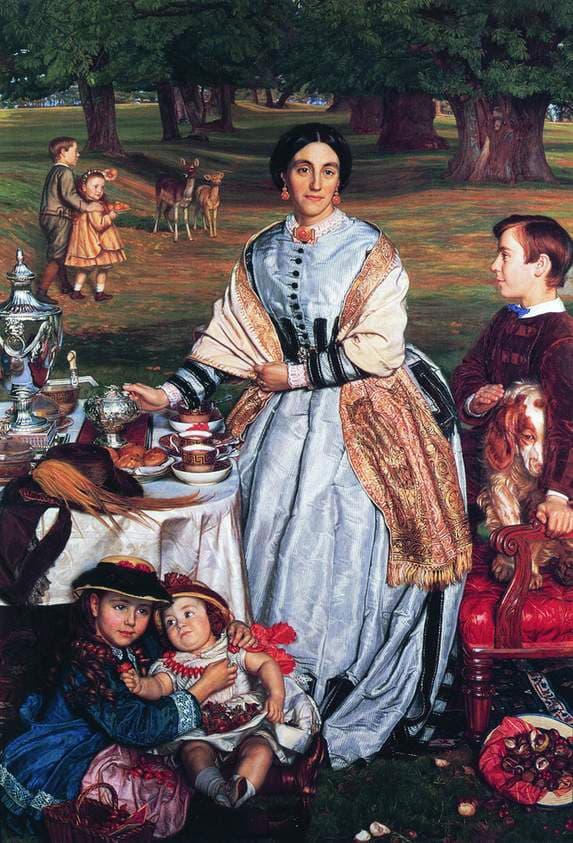 Lady Fairbairn with her Children — William Holman Hunt