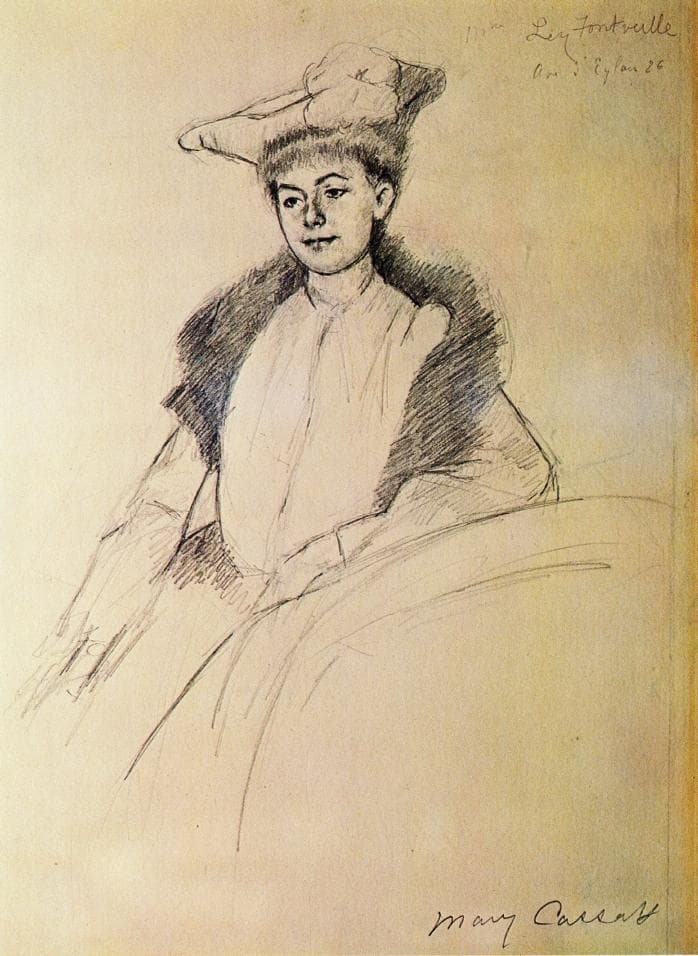Portrait of Mme. Fontveille — Mary Cassatt