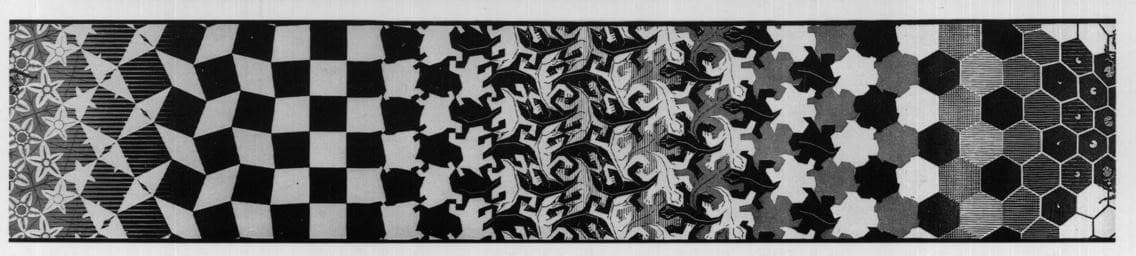 Metamorphosis III excerpt 2 — M.C. Escher