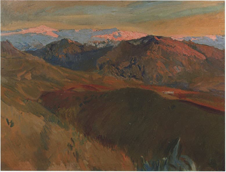 The cemetery at Sierra Nevada, Granada — Joaquín Sorolla