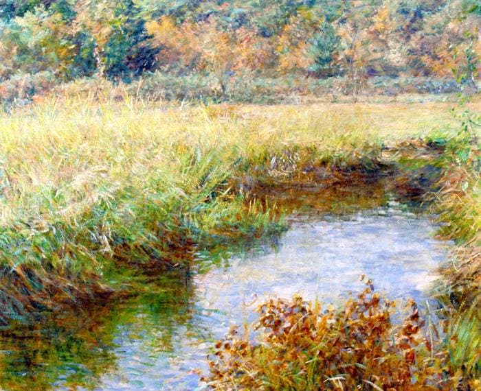 Meadow with Brook, Medfield, Massachusetts — Robert Reid