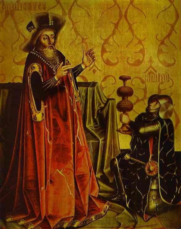 Abishai Kneeling before David — Konrad Witz