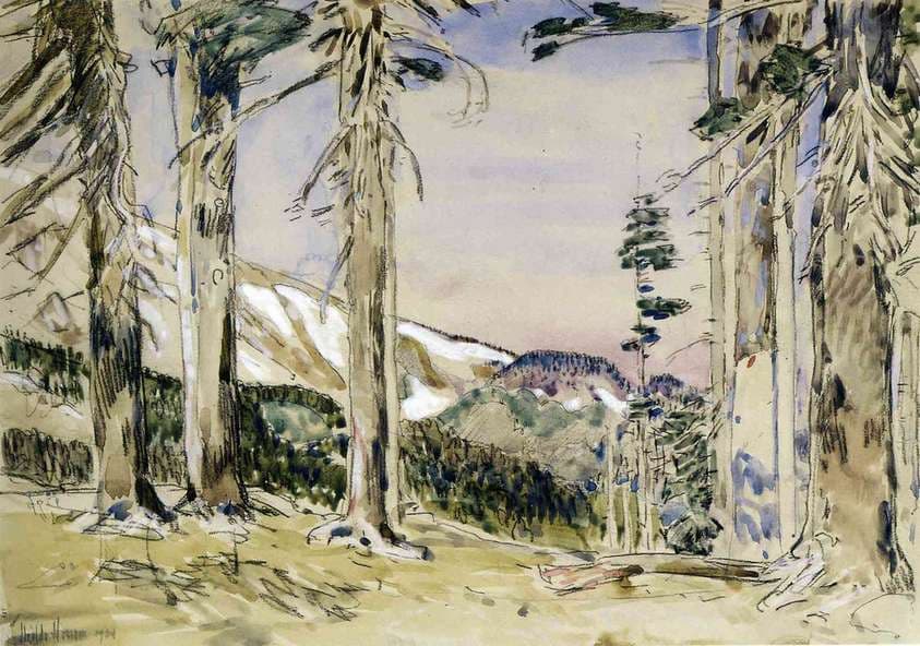 End of Timberline, Mt. Hood — Childe Hassam