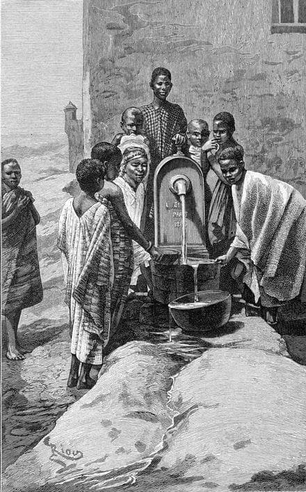 Public Fountain in Saint-louis — Edouard Riou