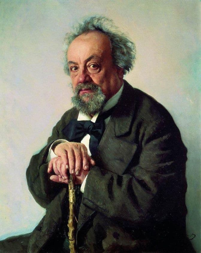 Portrait of the Author Alexey Pisemsky — Ilya Repin