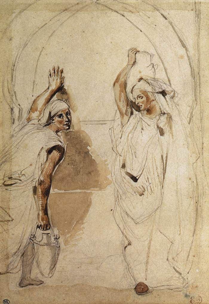 Two Women at the Well — Eugène Delacroix