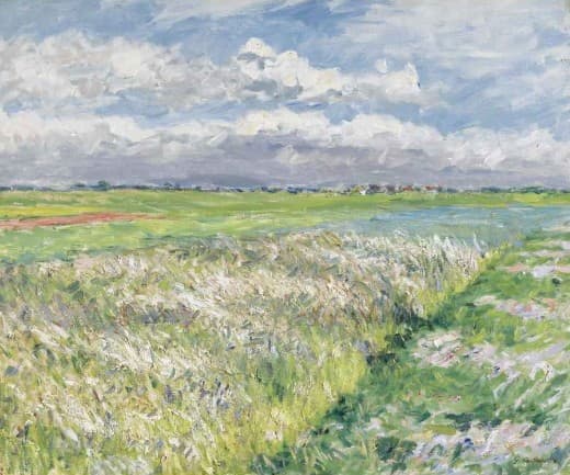 Fields, Plain of Gennevilliers — Gustave Caillebotte