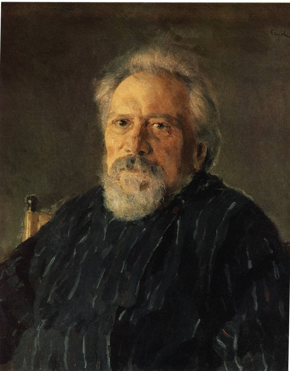 Portrait of Nikolay Leskov — Valentin Serov