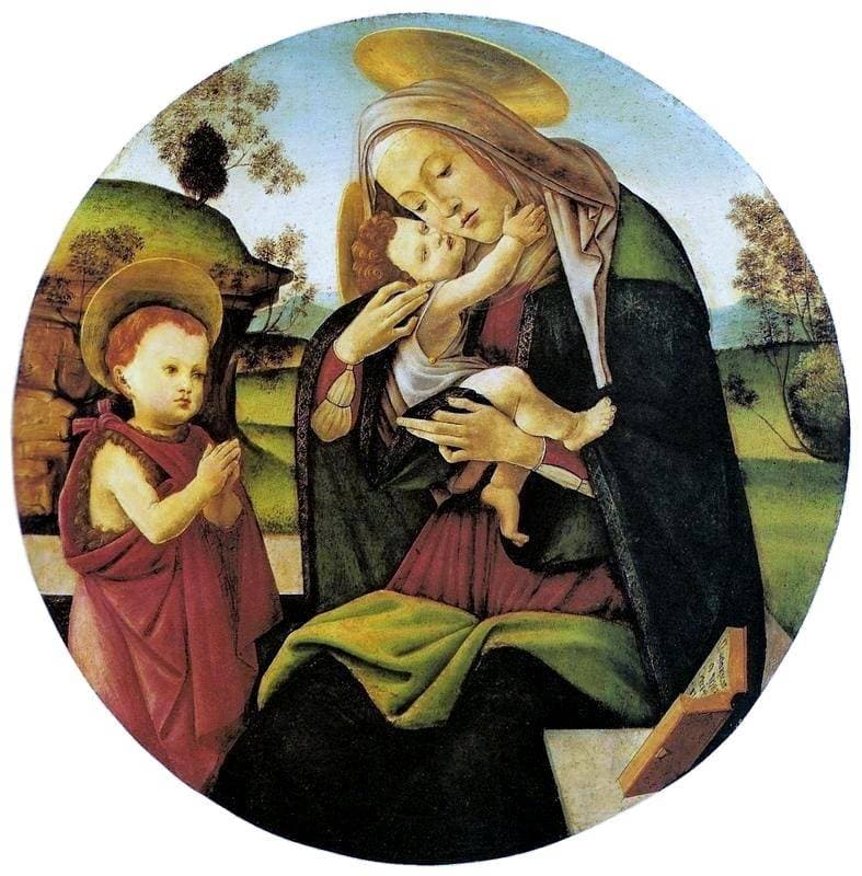 Virgin and Child with the Infant St. John the Baptist — Sandro Botticelli