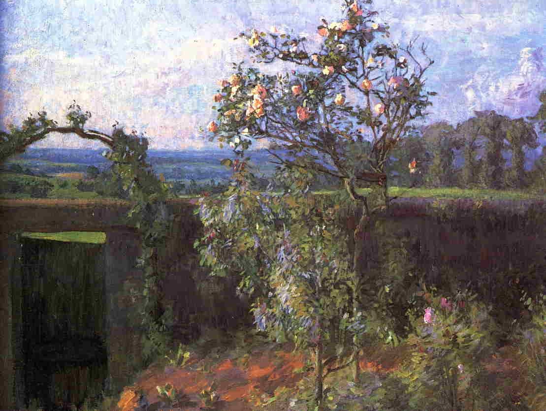 Landscape near Yerres — Gustave Caillebotte
