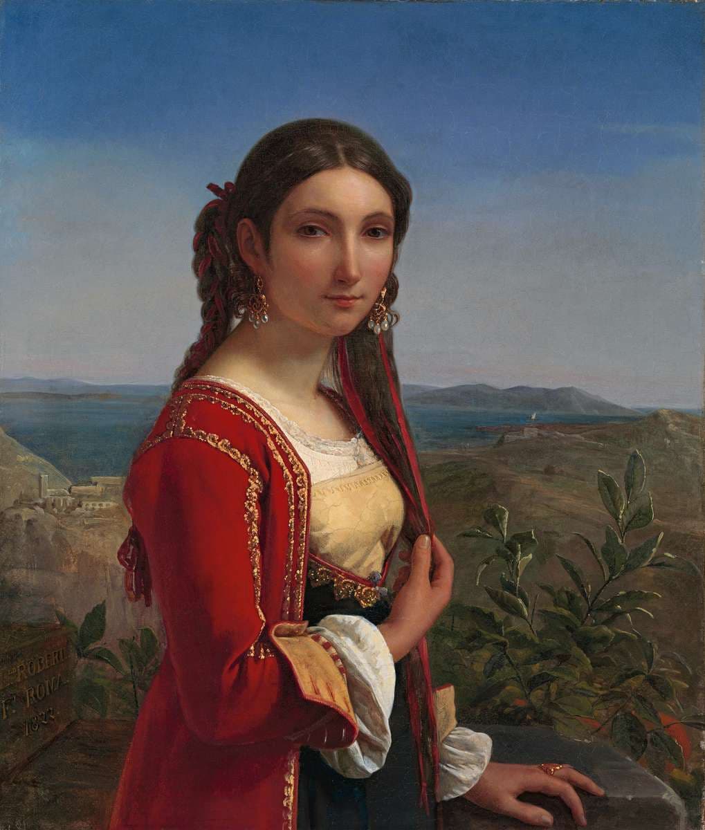 Portrait of a young woman of Retuna — Louis Léopold Robert