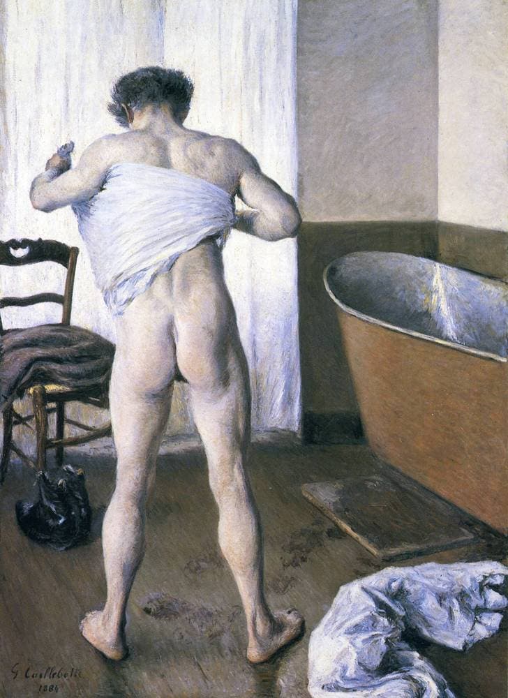 Man at His Bath — Gustave Caillebotte