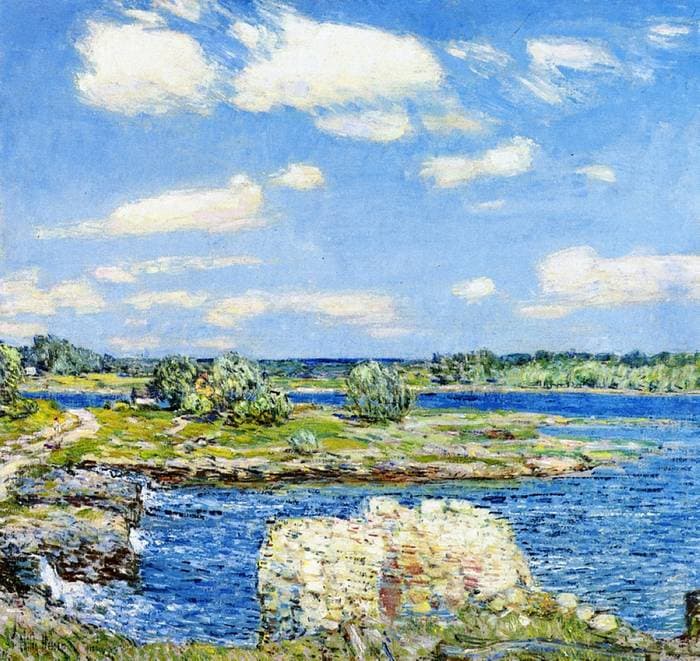 Mill Site and Old Todal Dam, Cos Cob — Childe Hassam