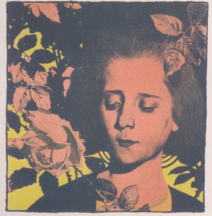 Girl in rose — Koloman Moser