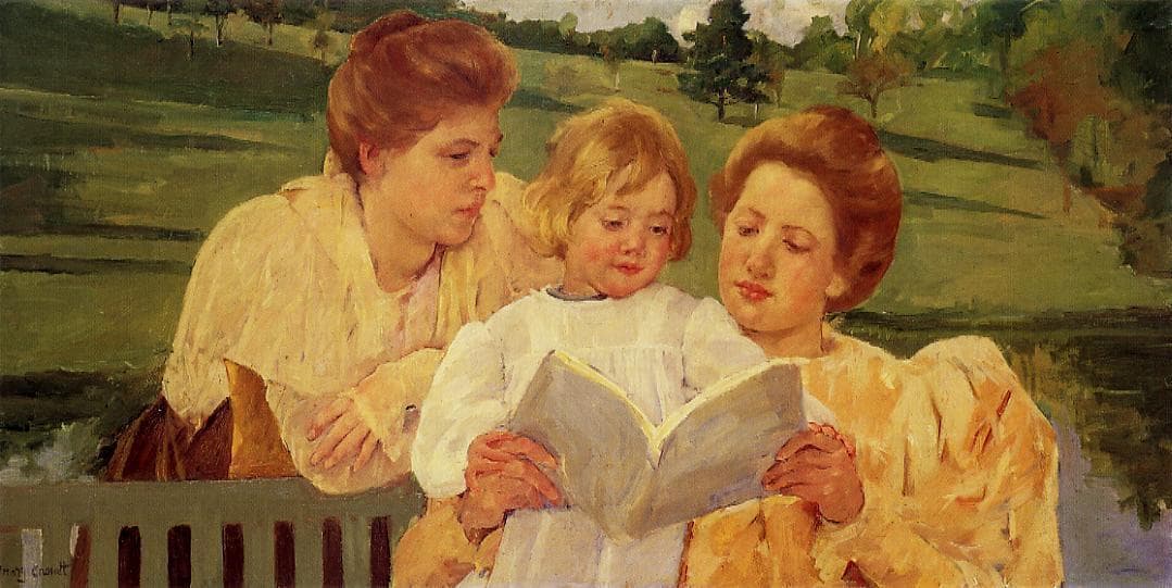 The Gden Reading — Mary Cassatt