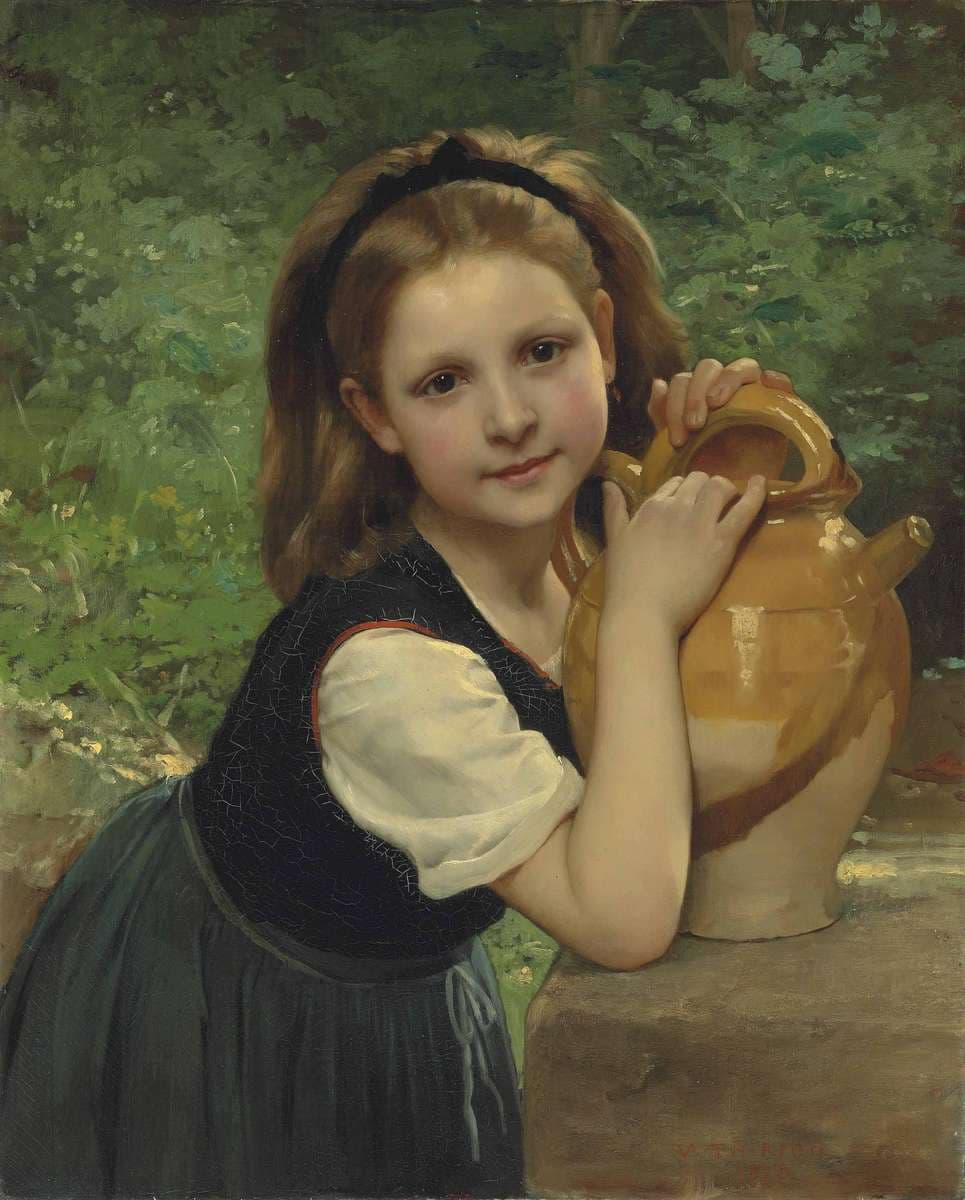 At the well — Charles Victor Thirion
