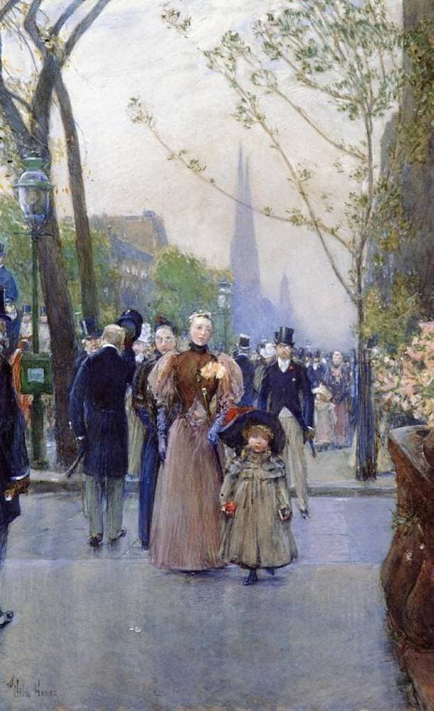 Fifth Avenue (aka Sunday on Fifth Avenue) — Childe Hassam