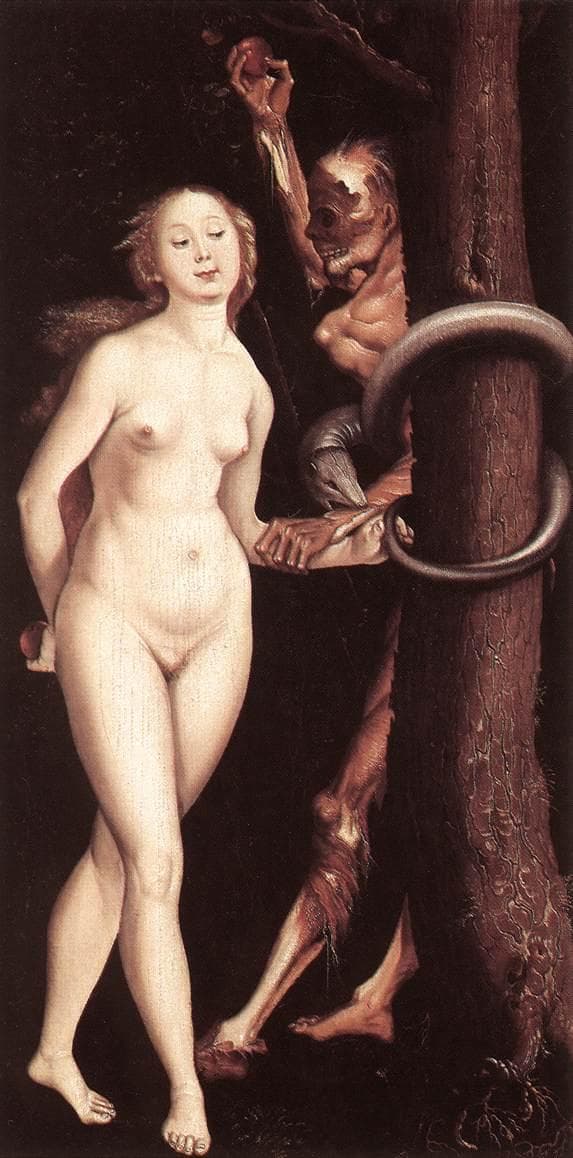 Eve, the Serpent and Death — Hans Baldung