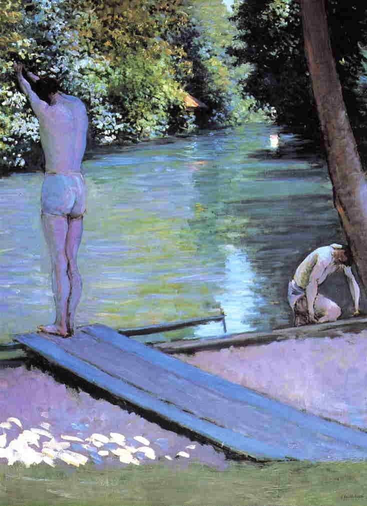 Bather Preparing to Dive — Gustave Caillebotte