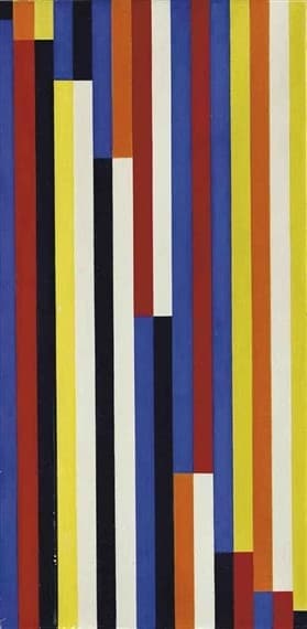 Rhythmische Progression drei gleicher Farbgruppen — Richard Paul Lohse