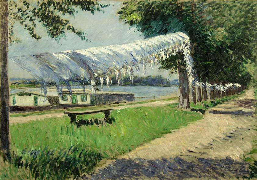 Laundry Drying — Gustave Caillebotte