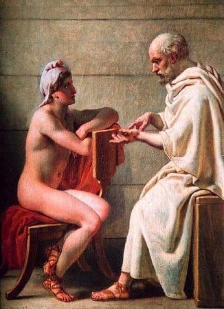 Socrates and Alcibiades — Christoffer Wilhelm Eckersberg