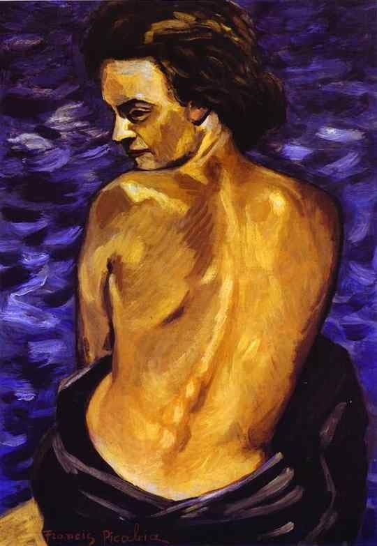 Nude from Back on a Background of the Sea — Francis Picabia