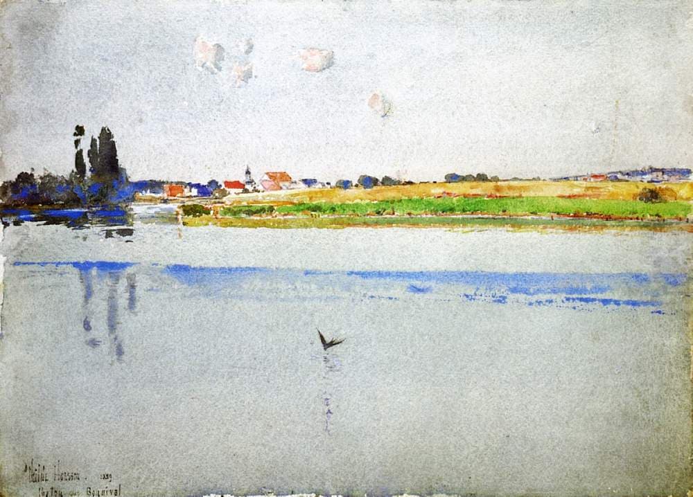Chatou near Bougival — Childe Hassam