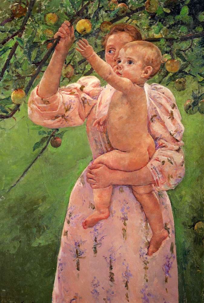 Baby Reaching For An Apple — Mary Cassatt